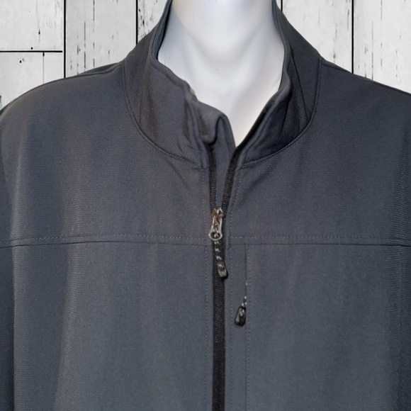 Swiss Tech XXL Men’s Gray Zip-Up Softshell Jacket Water-Resistant - Picture 9 of 11